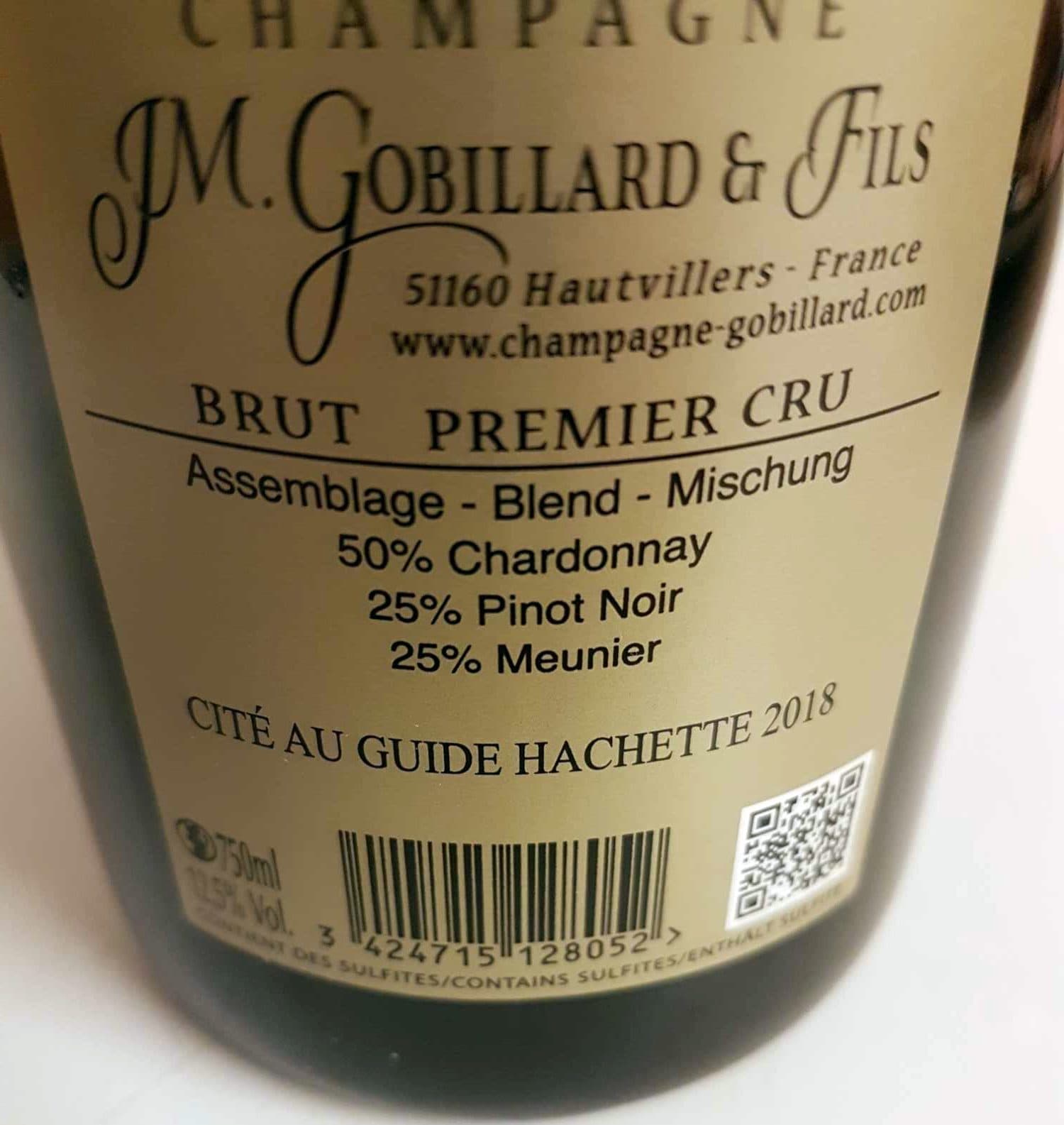 Champagne Gobillard Champagne Brut Premier Cru packshot