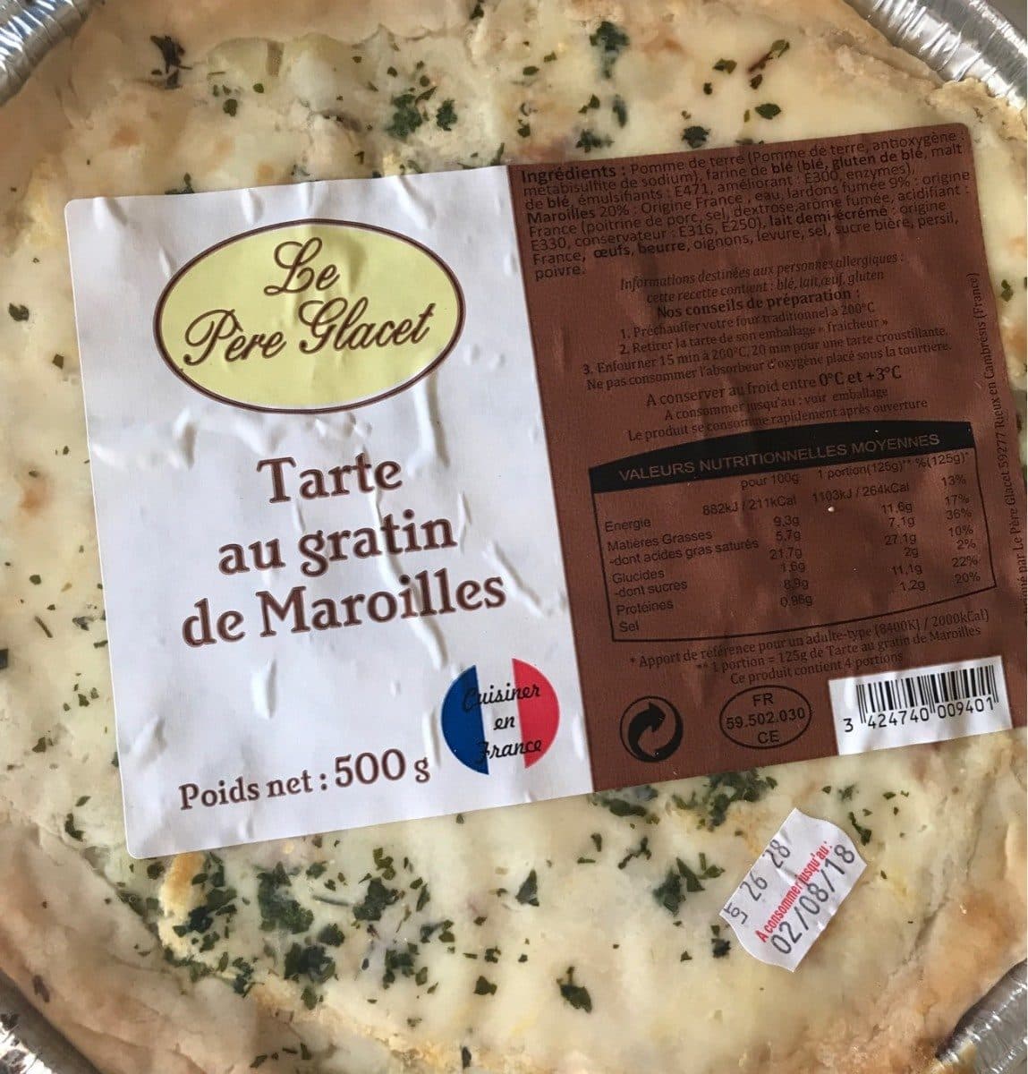 Open Food Facts Tarte au gratin de Maroilles packshot