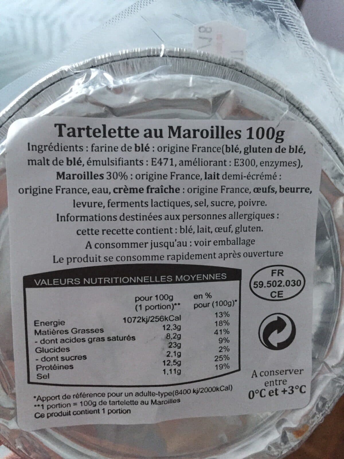 Le Père Glacet Tartelette au maroilles packshot