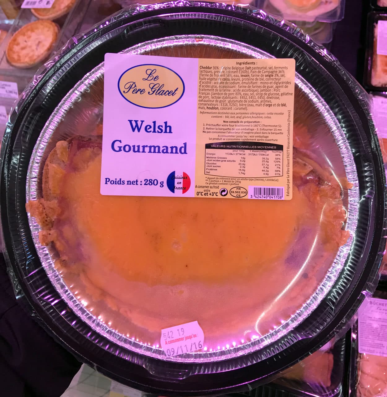 Le Père Glacet Welsh Gourmand packshot