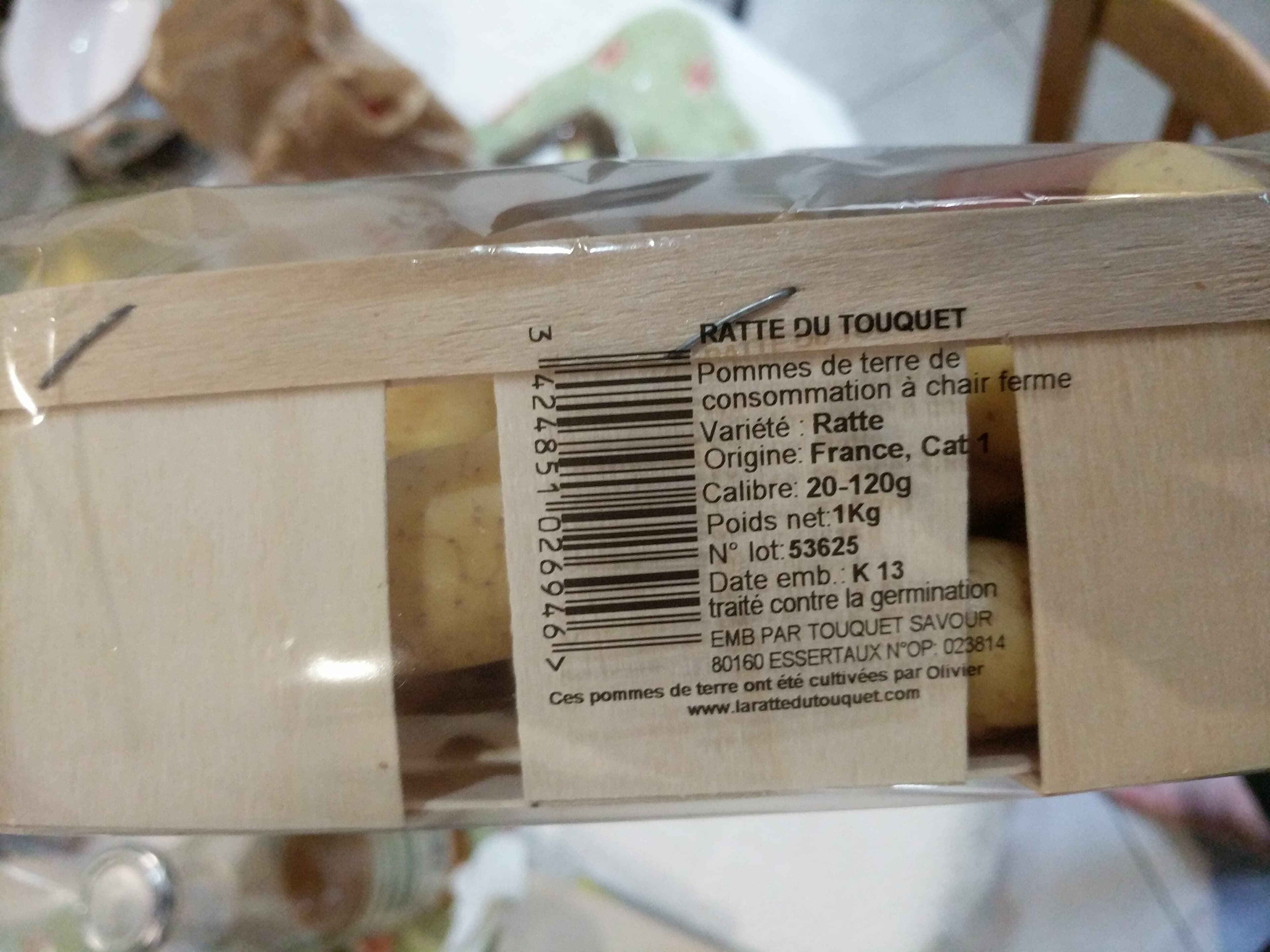 Ratte Du Touquet Pommes de terre La Ratte Du Touquet packshot