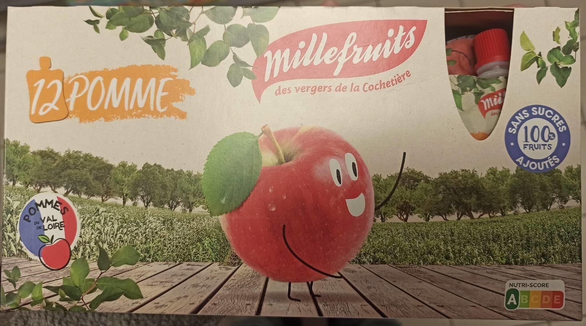 Millefruits Gourdes de purée de fruits packshot
