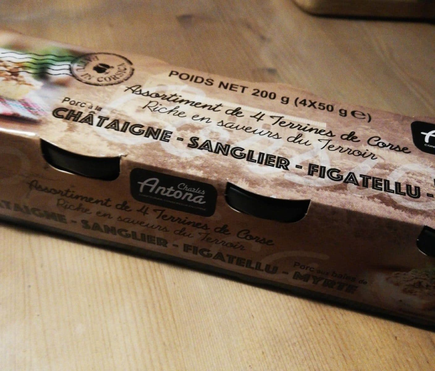 Charles Antona Assortiment de 4 terrines de corse packshot