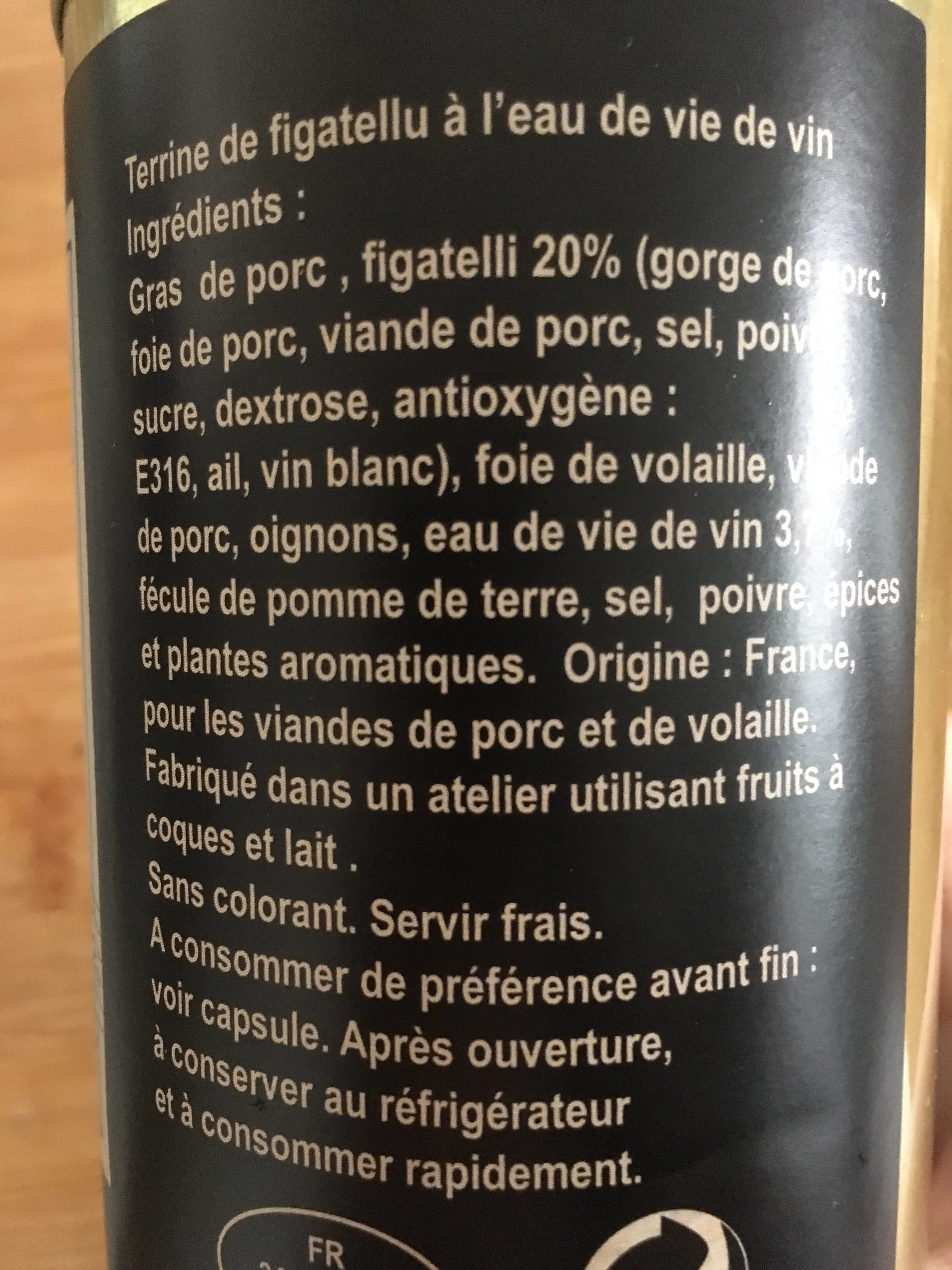 Charles Antona Terrine de Figatellu à l'Eau de Vie packshot