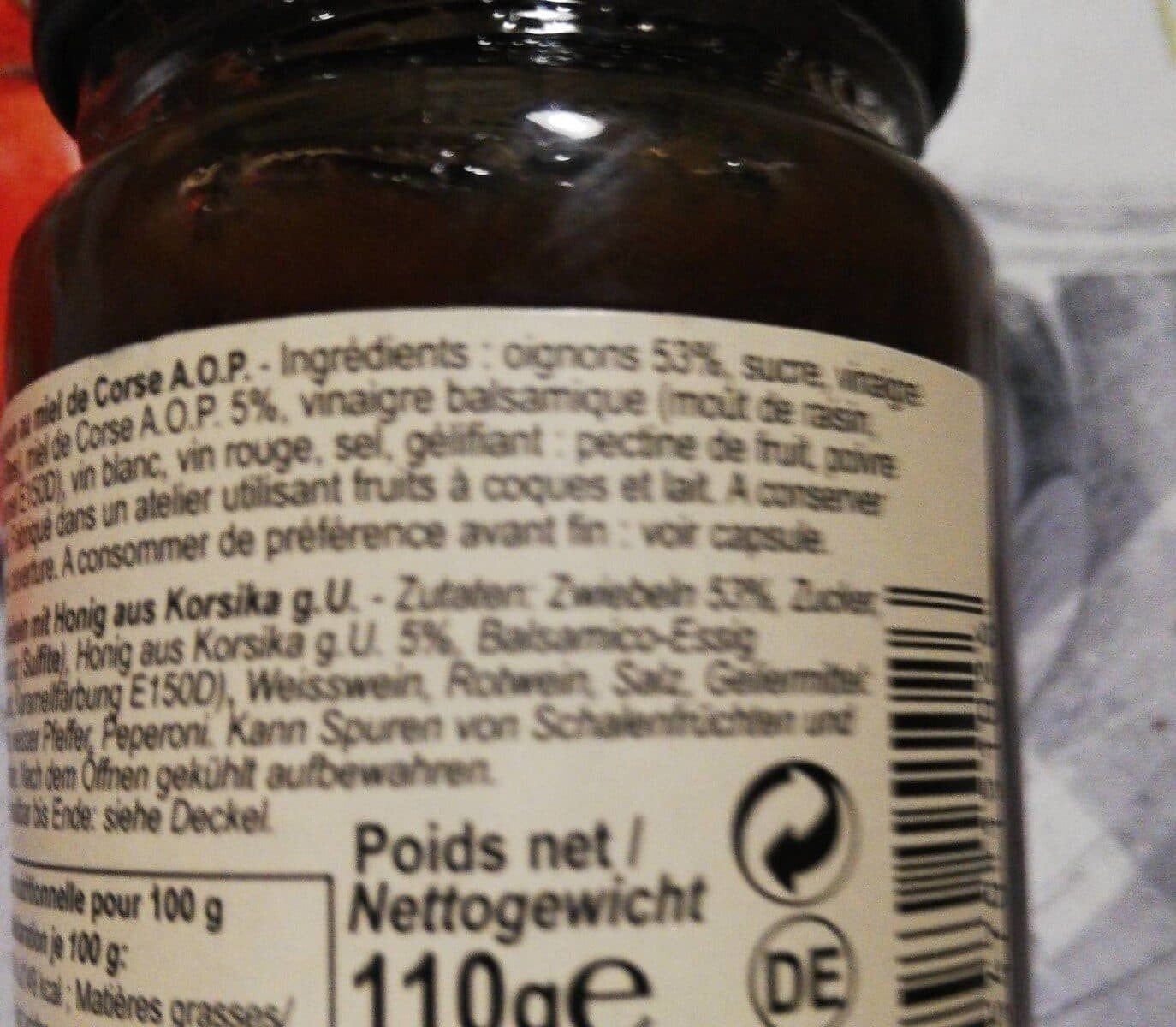 Charles Antona Confit d'oignons au miel corse A.O.P packshot