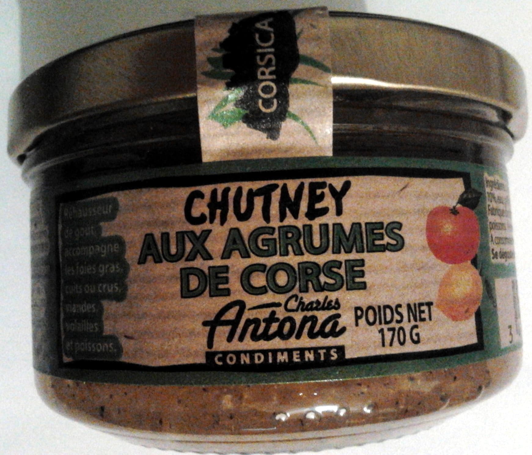Charles Antona Chutney aux agrumes de corse packshot