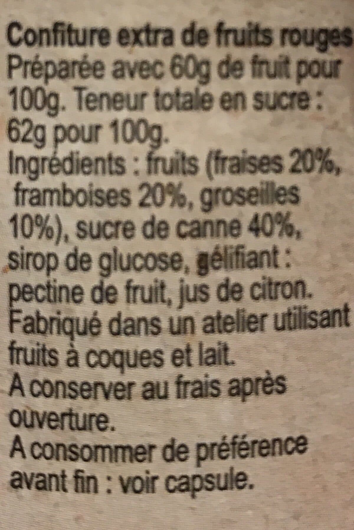 Charles Antona Confiture fruits rouge packshot
