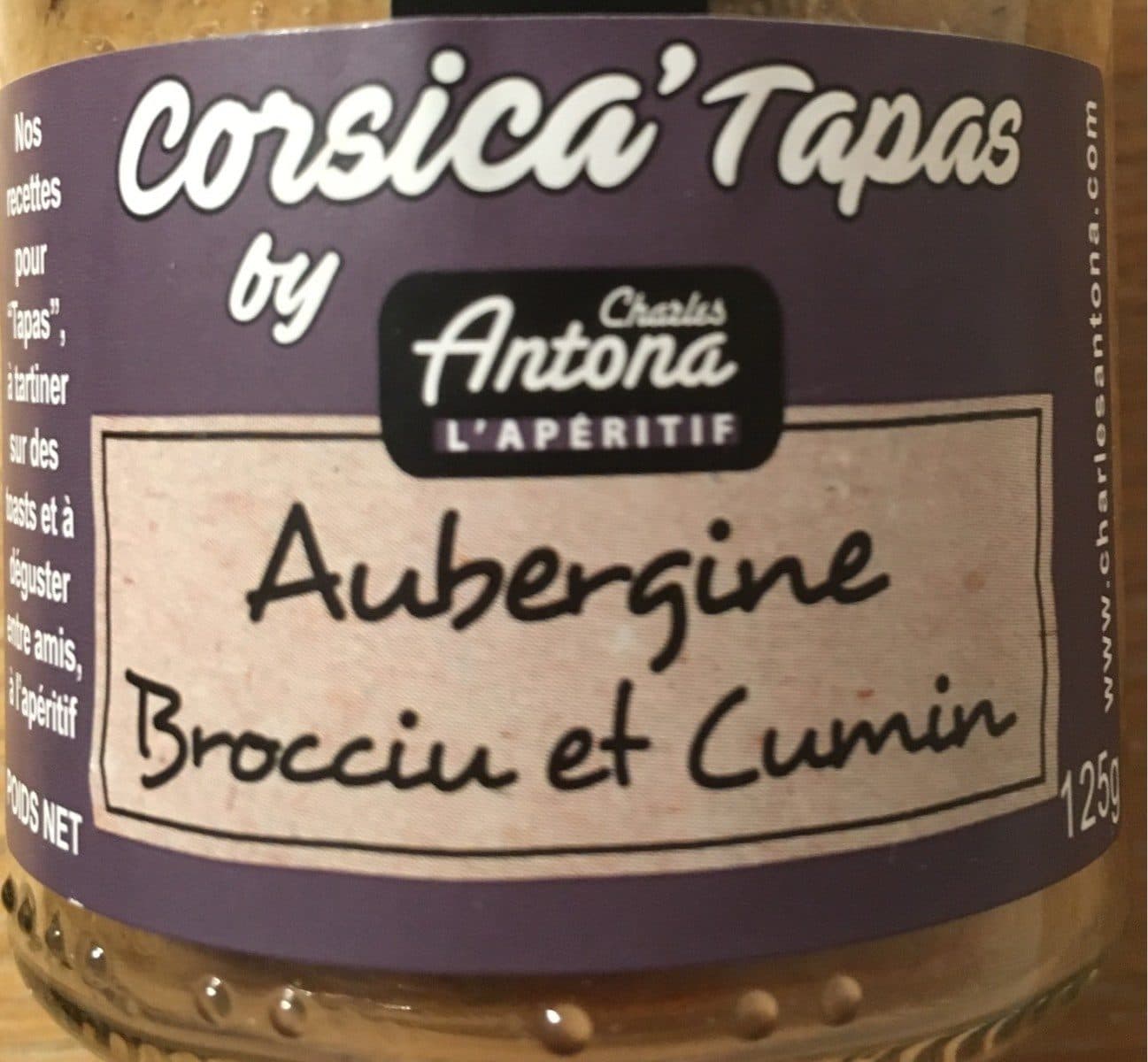Charles Antona Corsica tapas aubergine brocciu et cumin packshot