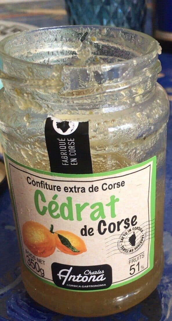Charles Antona Confiture cedrat corse packshot