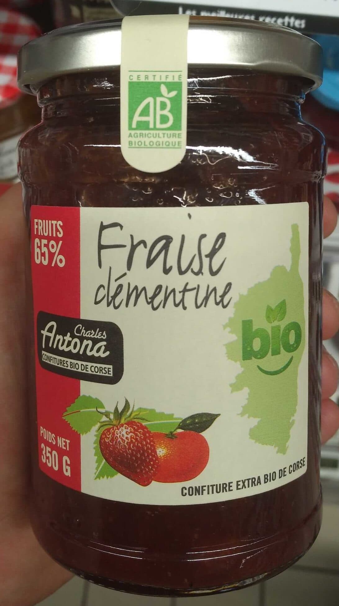 Charles Antona Confiture fraise clémentine packshot