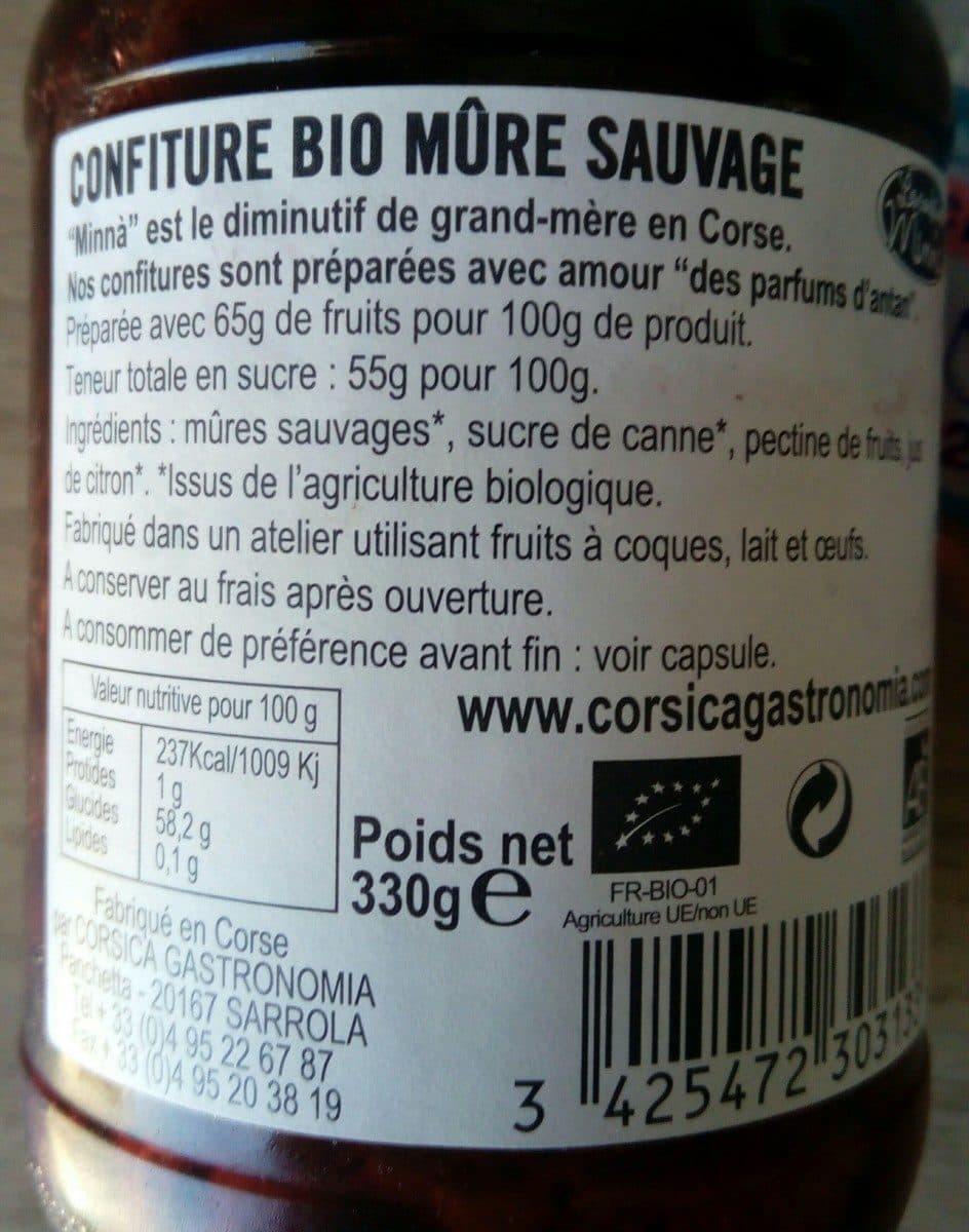 Charles Antona Confiture de mûre sauvage packshot