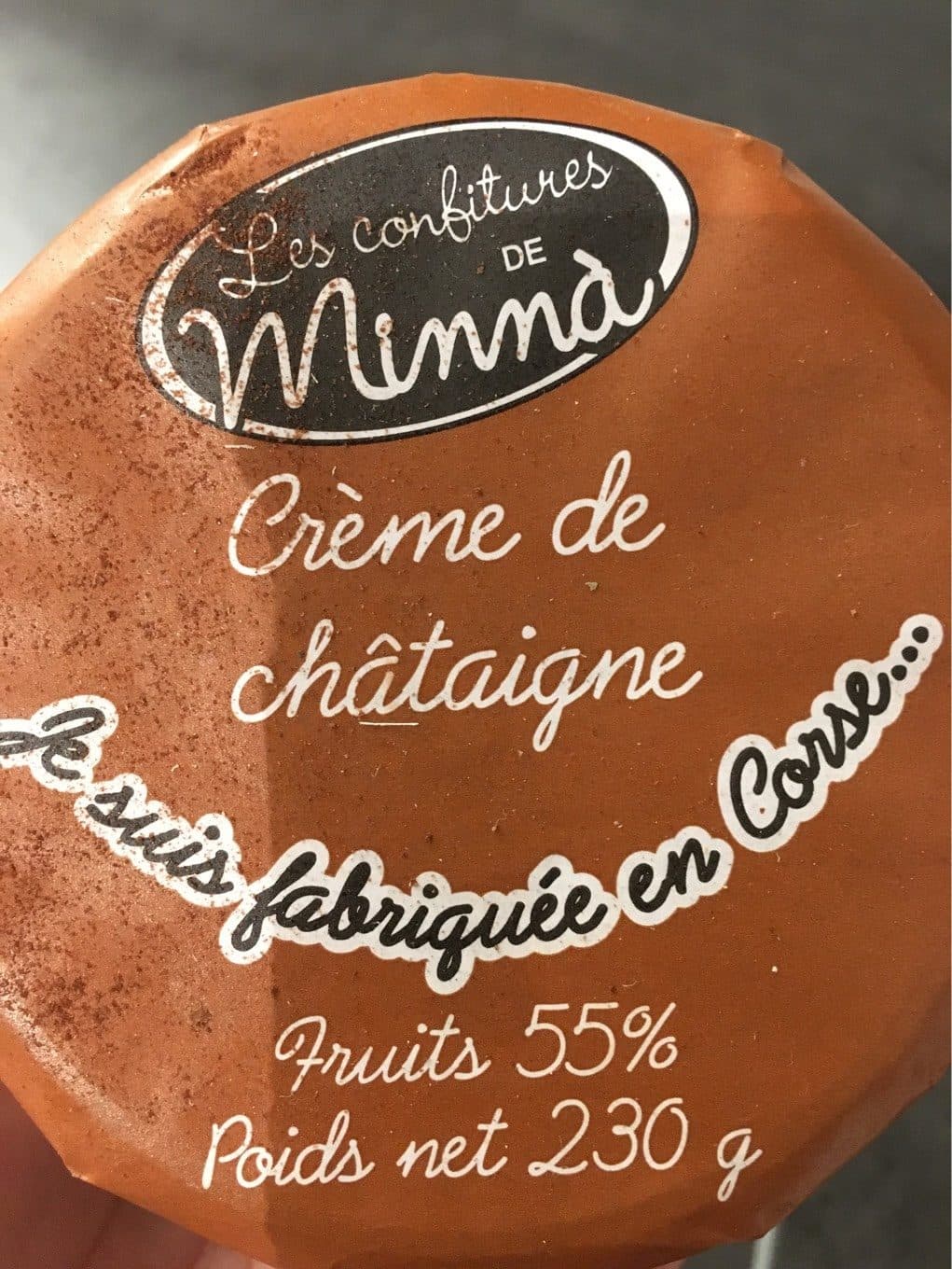 Les Confitures De Minnà Crème de châtaigne packshot