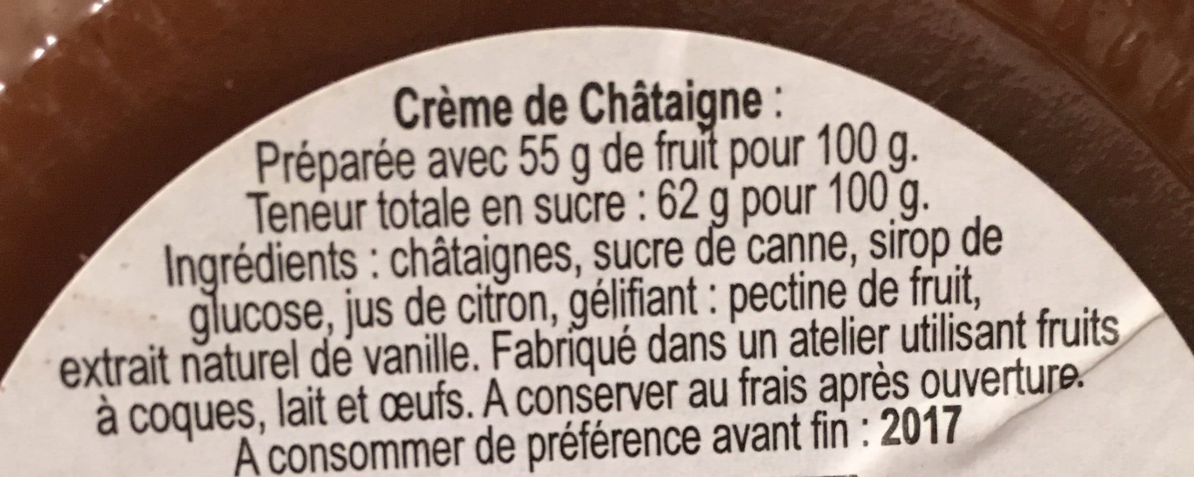 Les Confitures De Minnà Crème de châtaigne packshot