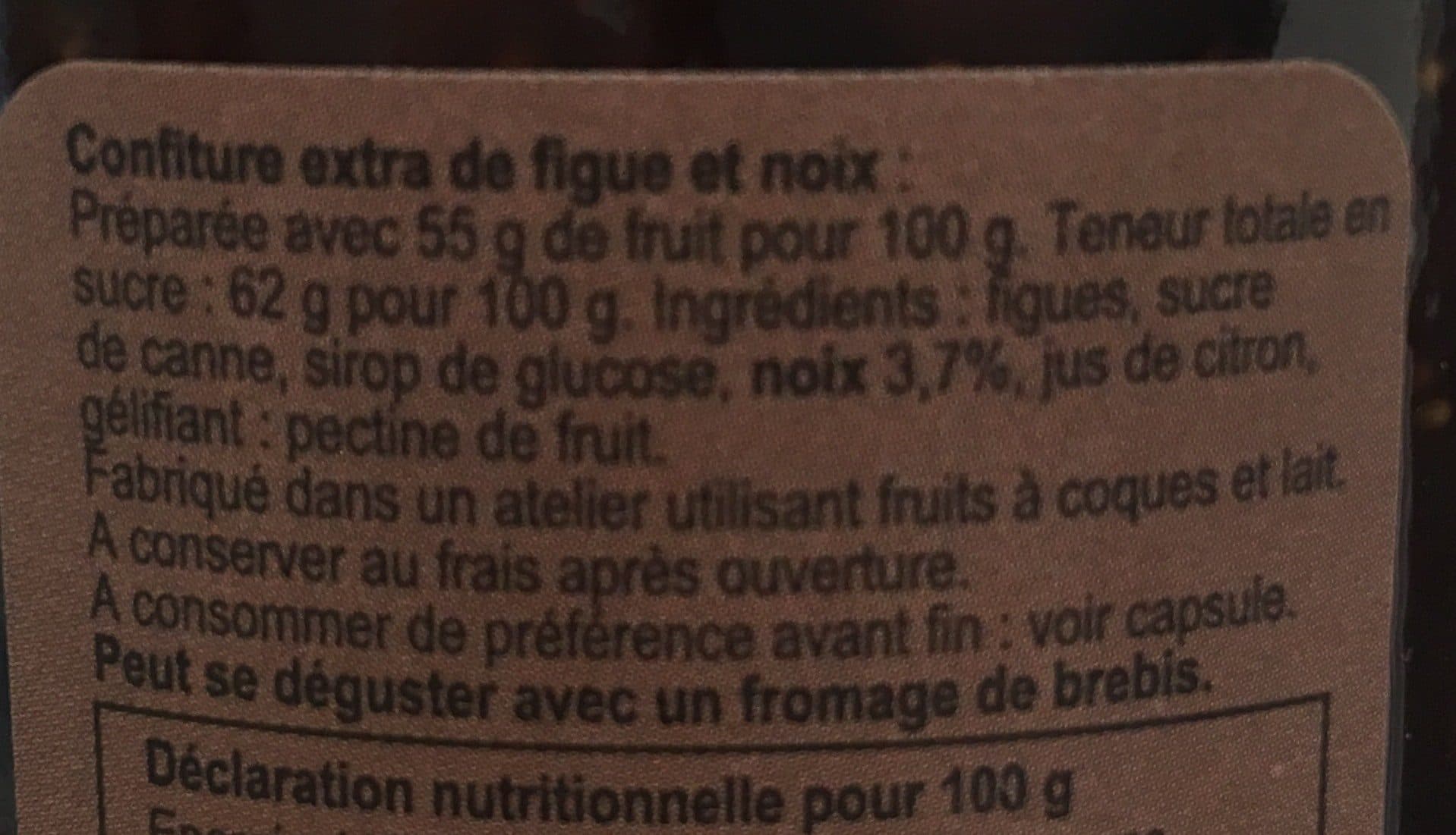 Charles Antona Confiture de figue et noix packshot