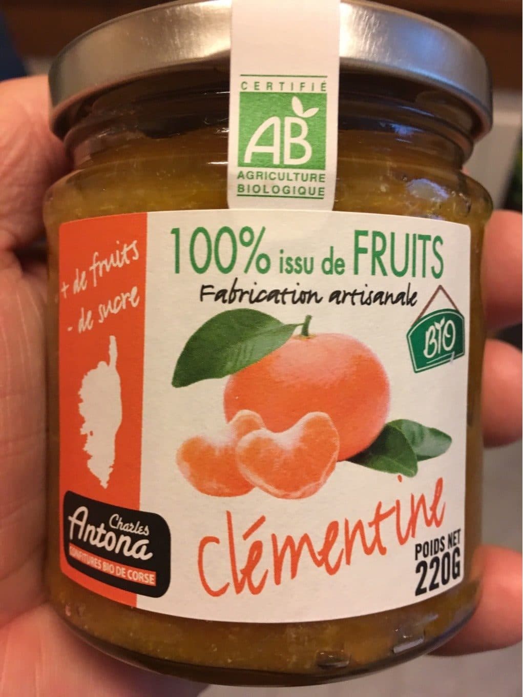 CHARLES ANTONA Clémentine 100% issu de fruits packshot