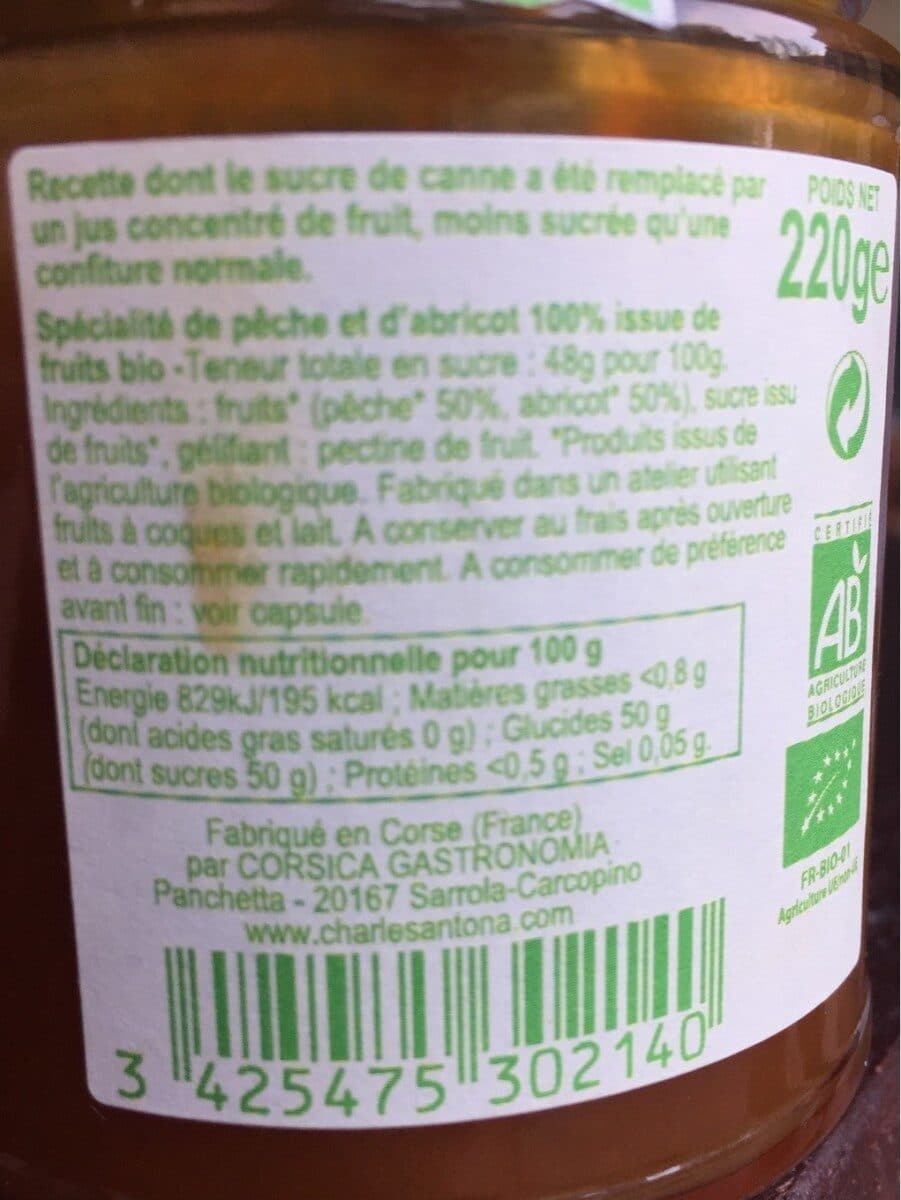 Charles Antona 100%issu de fruits peche abricot packshot