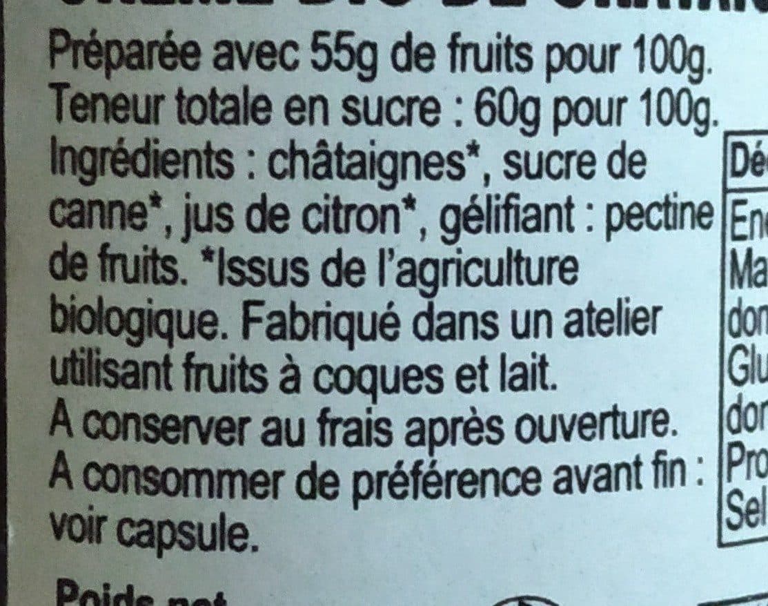 Charles Antona Crème Bio de Corse Châtaigne packshot