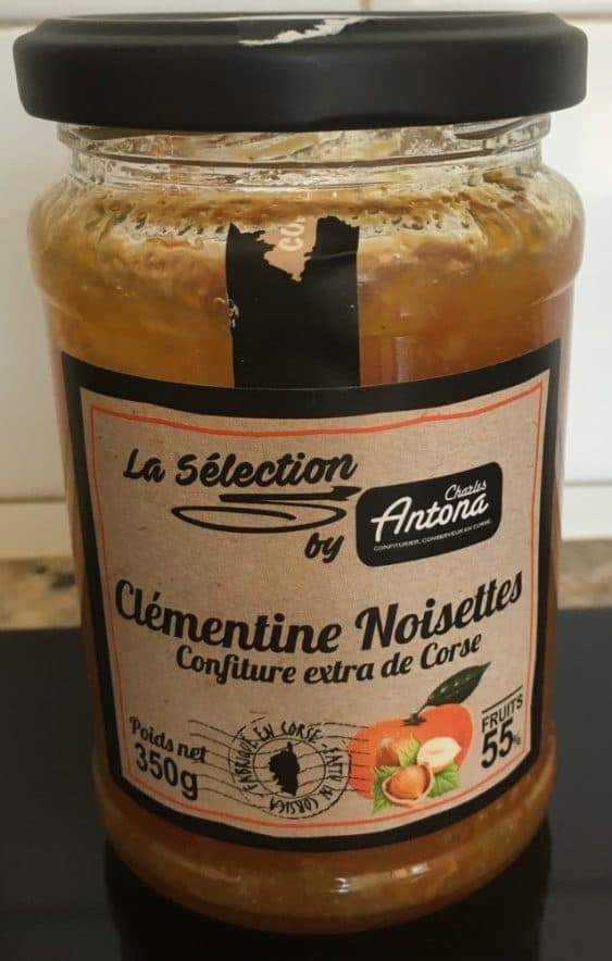 Charles Antona Confiture extra de Corse Clementine Noisette packshot