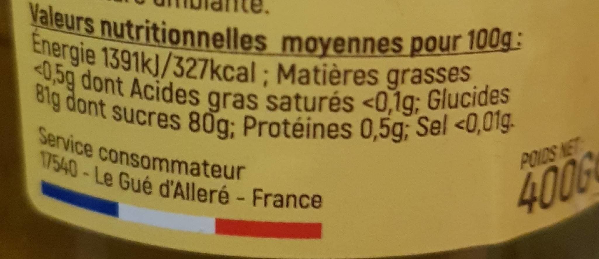 Les Ruchers du Gué Miel d'acacia de France packshot