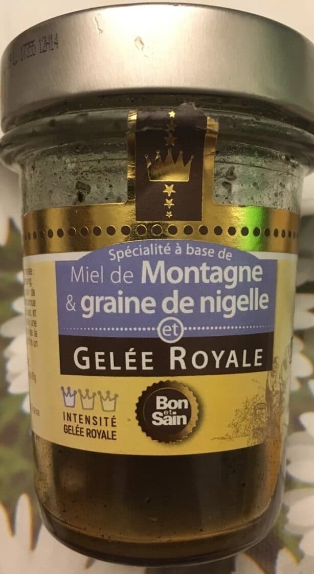 Miel Crétet Miel de montagne & graine de nigelle et gelée royale packshot