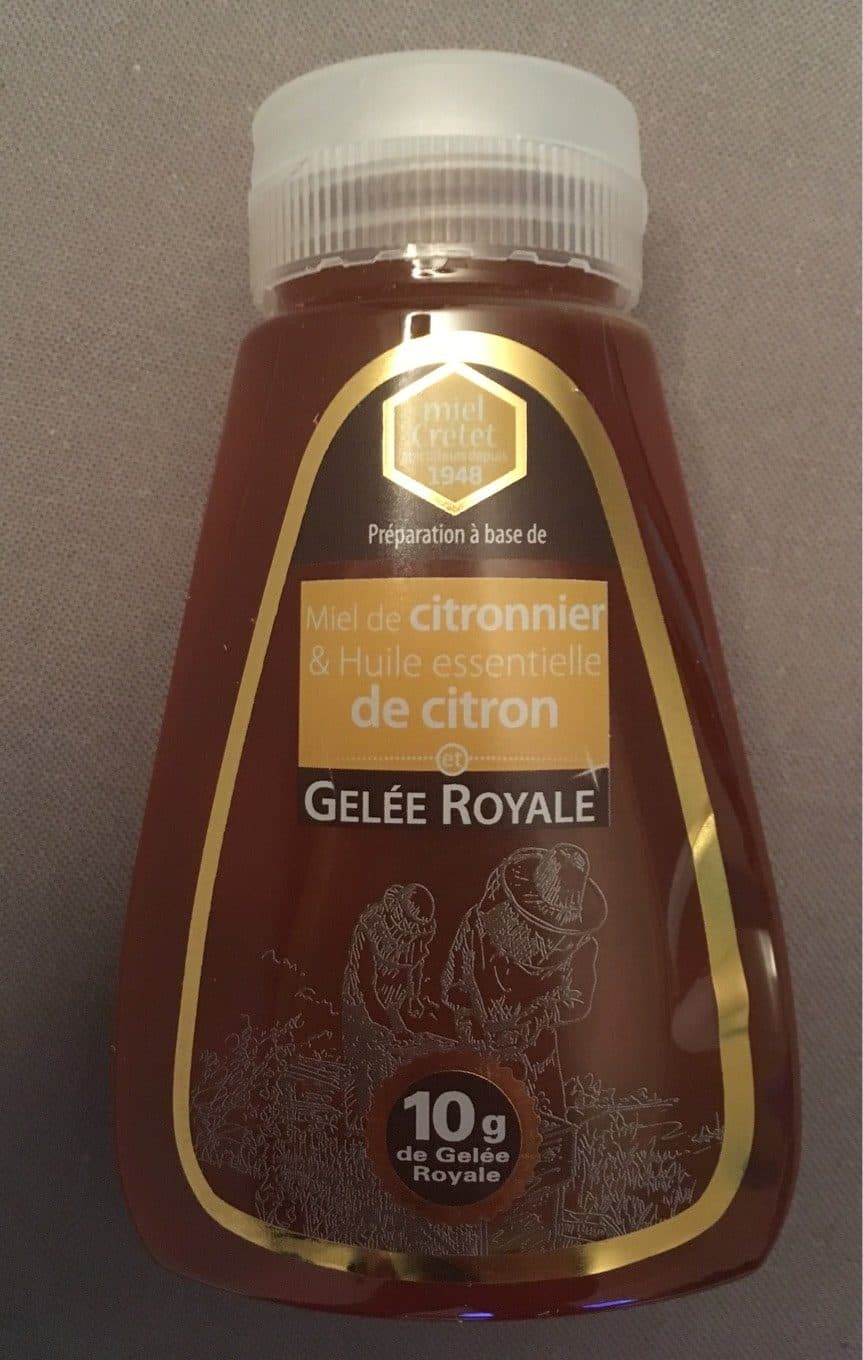 Miel Crétet Miel de citronnier & huile essentielle et gelée royale packshot