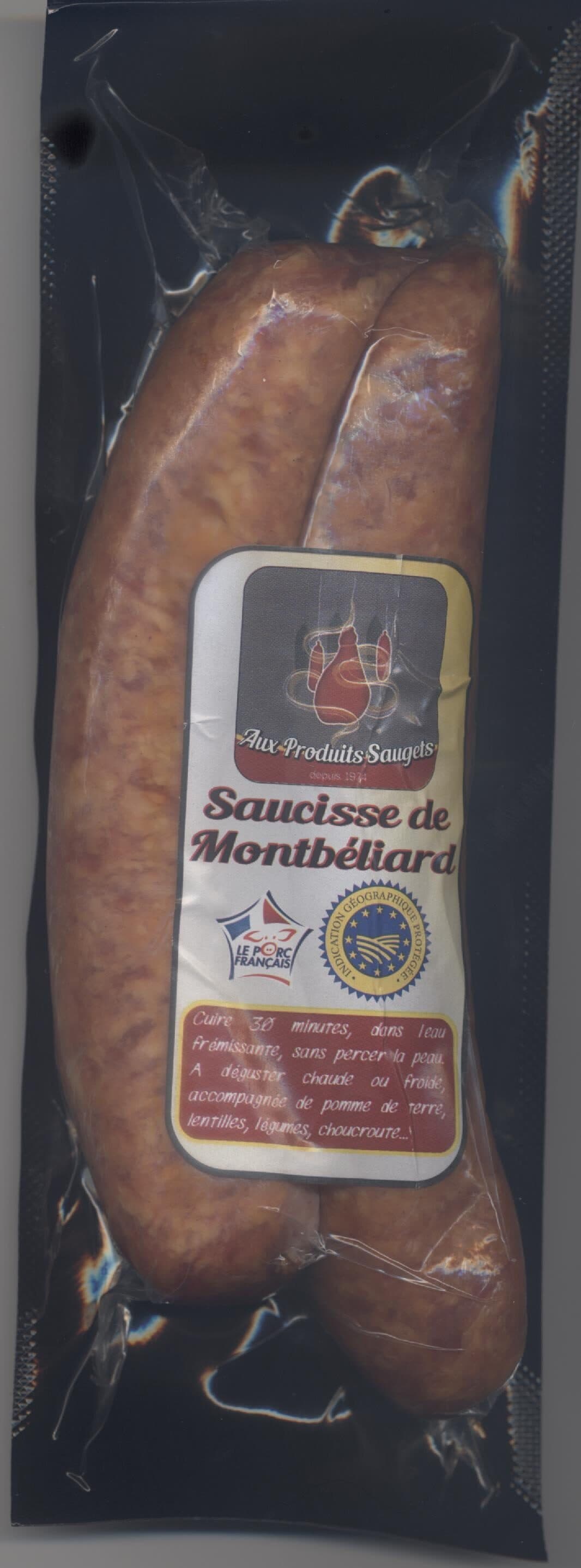 Saugeais Saucisses Montbeliard Saugette, Crues x2 packshot