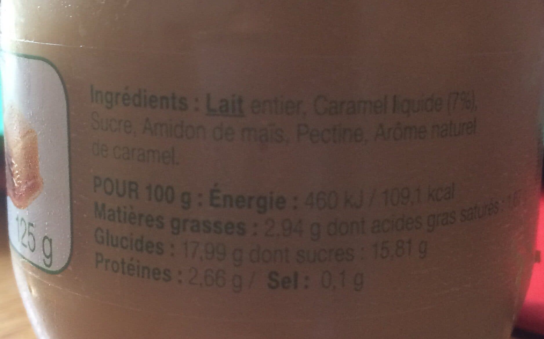 Open Food Facts Creme caramel packshot