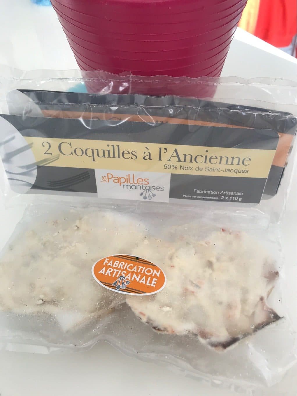 Les Papilles montoises 2 coquilles à l’ancienne packshot