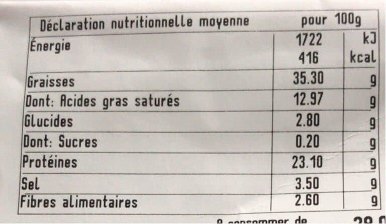 Artisanale Saucisson pur porc aux noisettes packshot