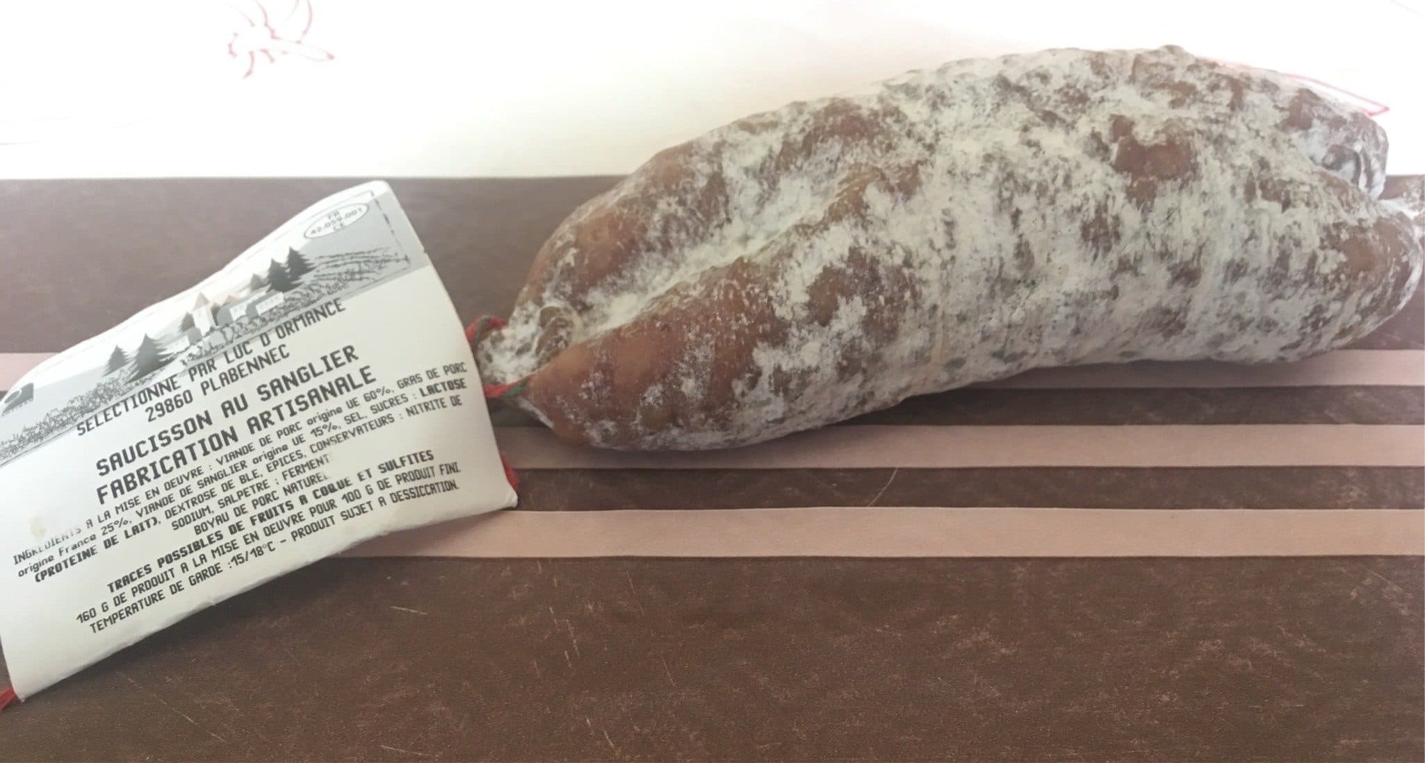 Open Food Facts Saucisson au sanglier packshot