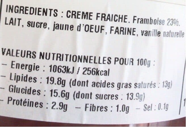 LA HULOTTE Crème fouettée artisanale sur lit de framboise packshot