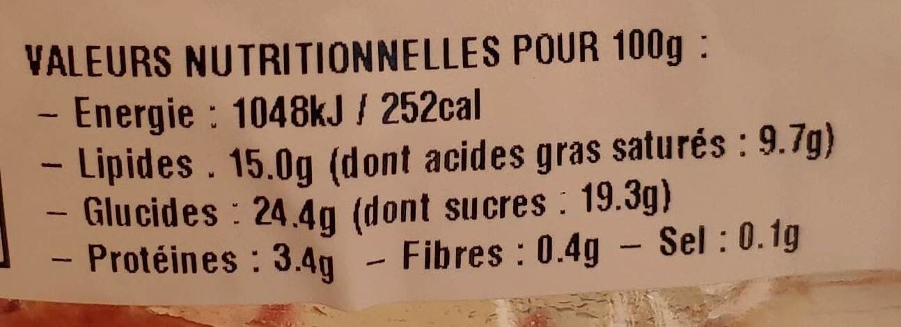Open Food Facts Charlotte aux framboises packshot