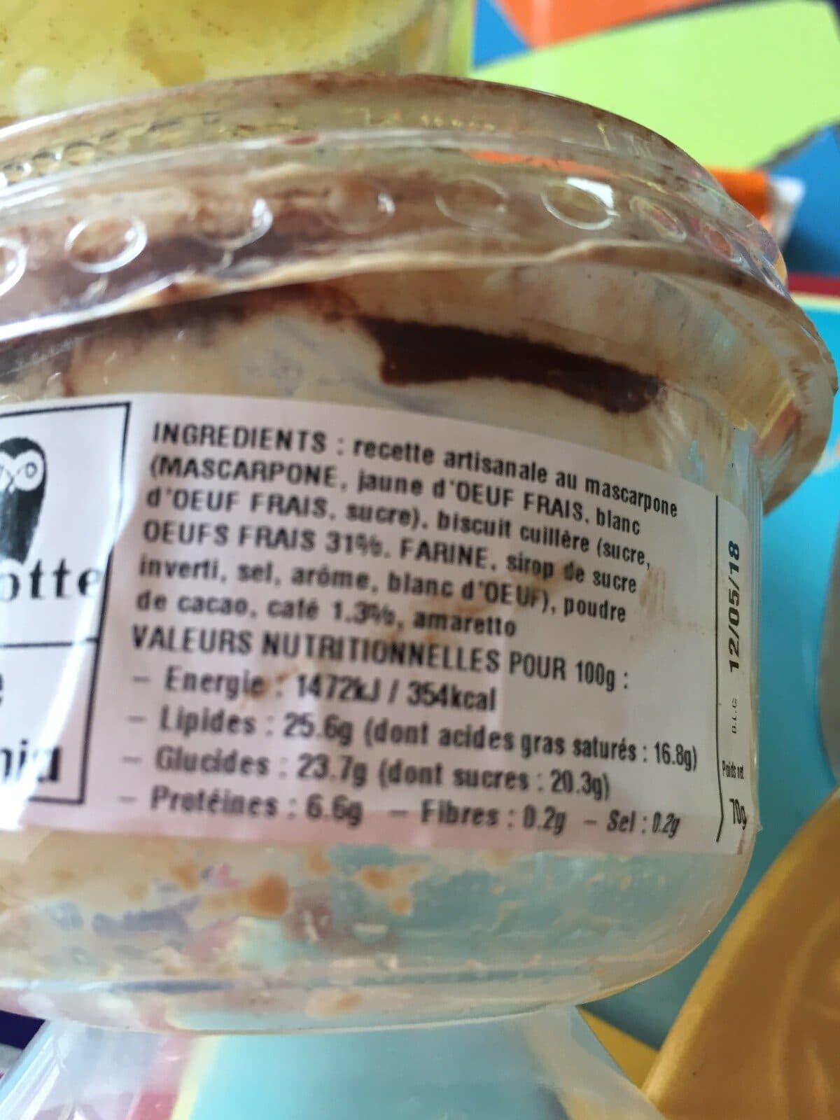 Open Food Facts Tiramusu packshot
