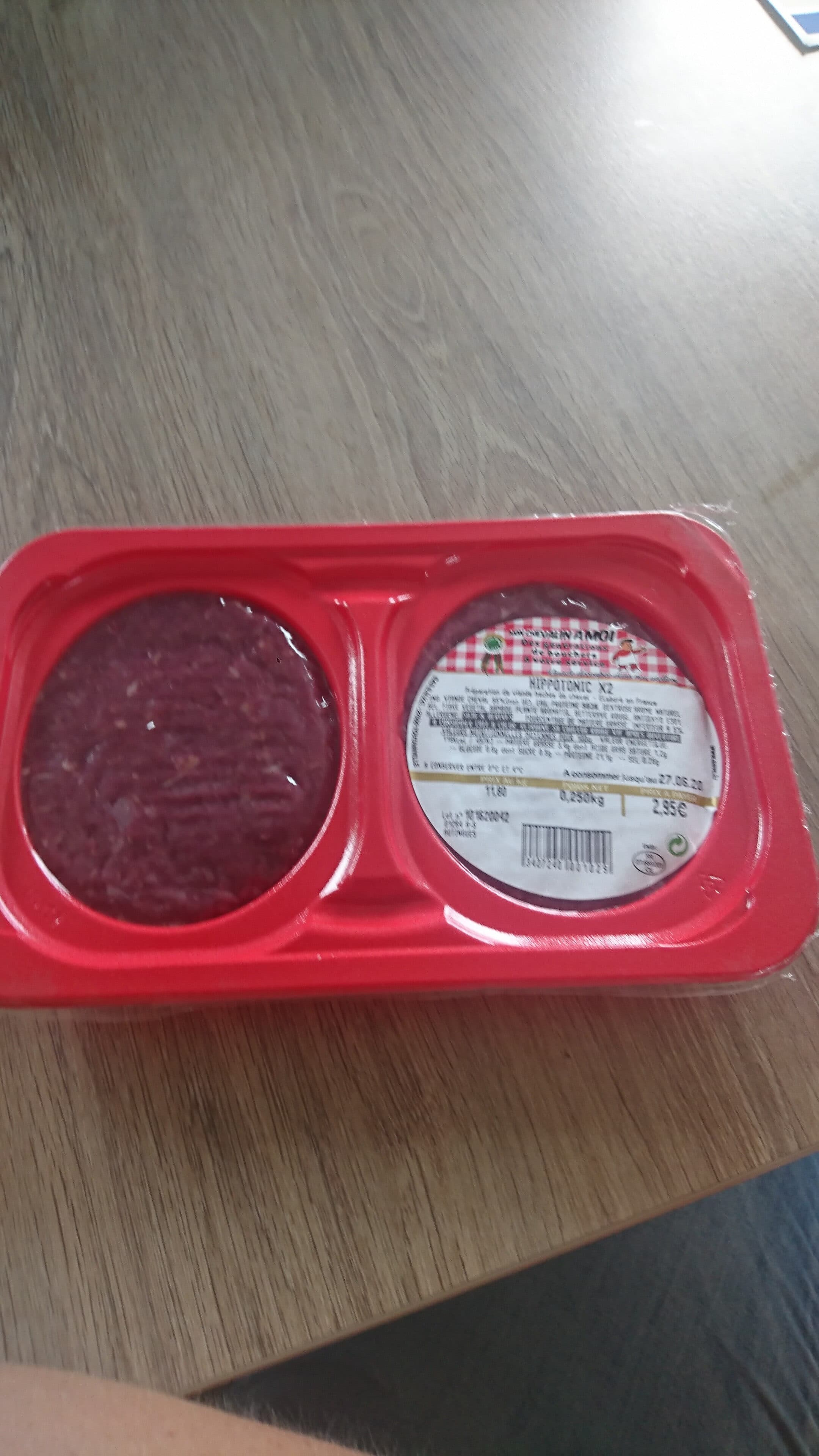 hypotonic Preparation de viande hachee de cheval Hippotonic packshot