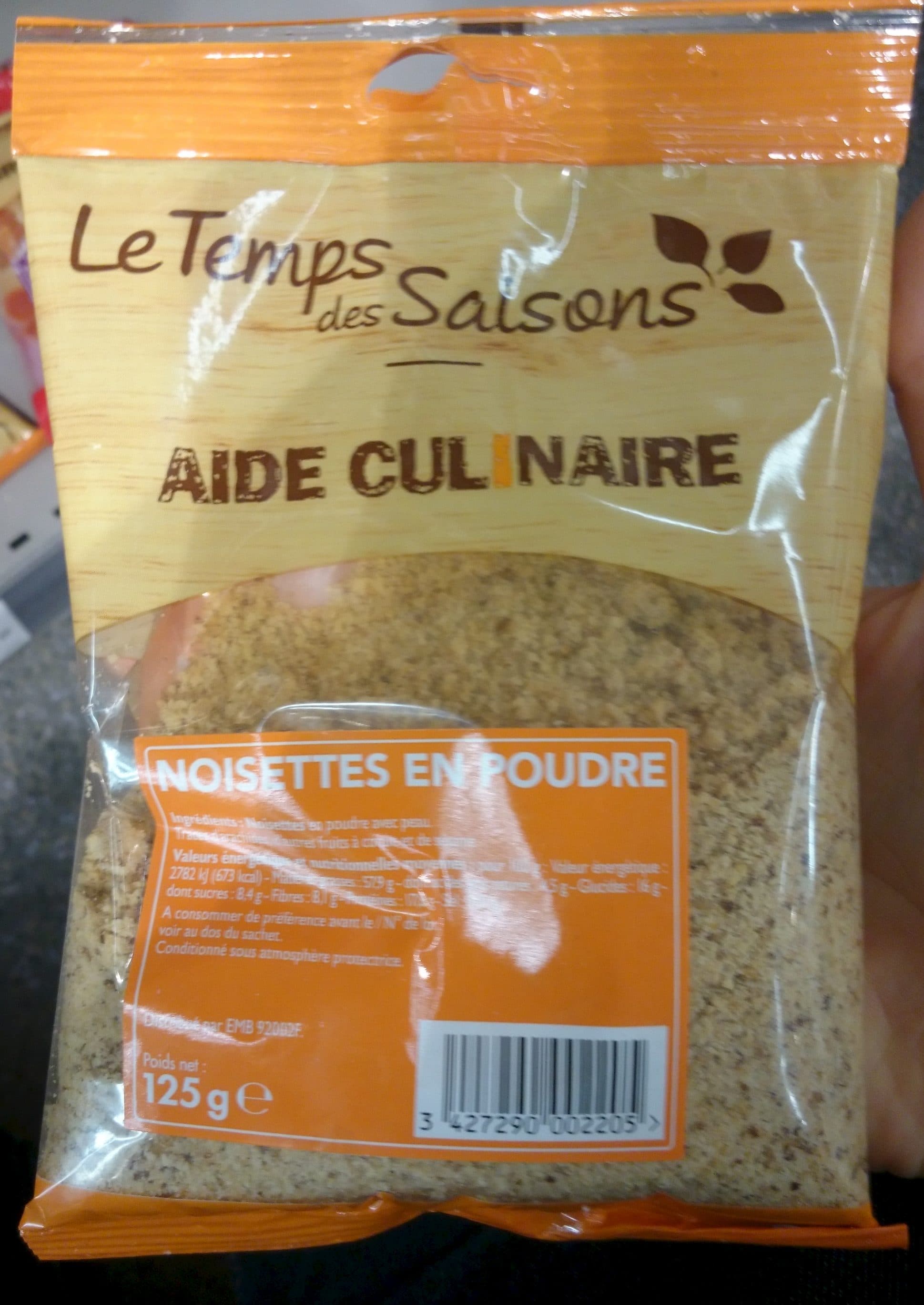 Le Temps des Saisons Noisettes en Poudre packshot