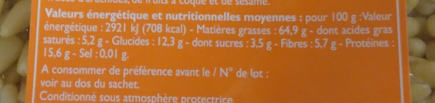 Le Temps des Saisons Pignons de Pin packshot