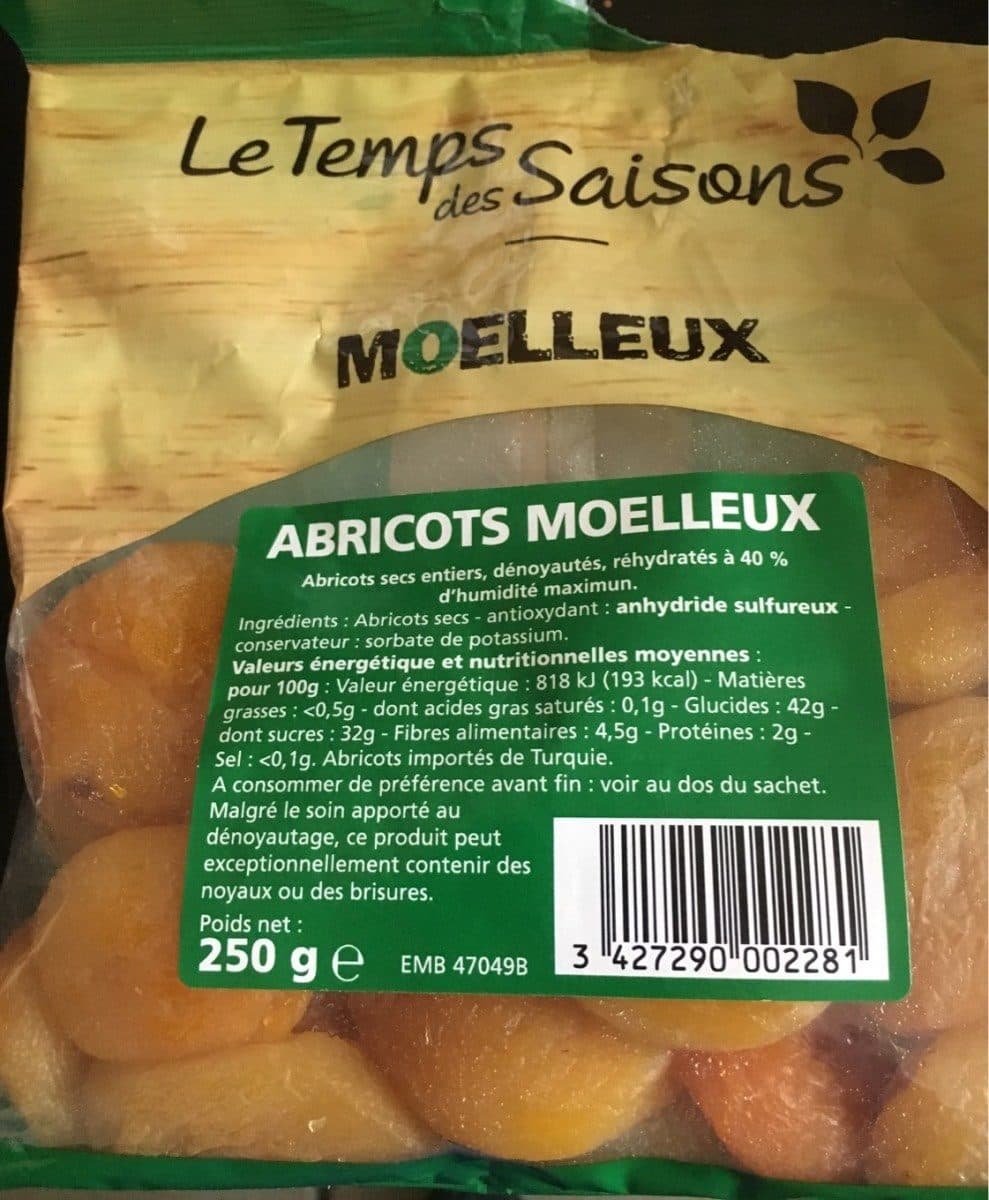 Le Temps des Saisons Abricots Moelleux packshot