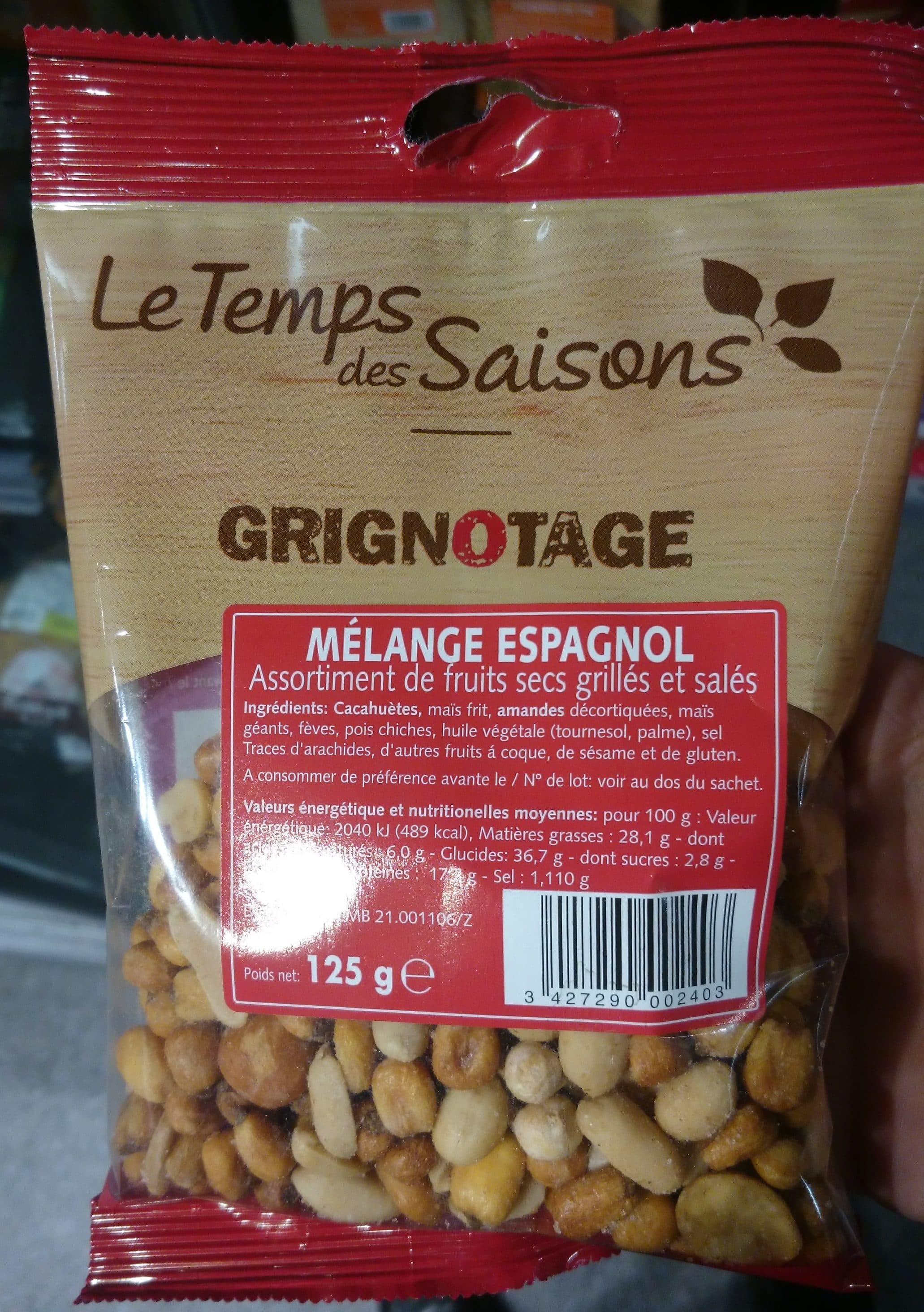 Le Temps des Saisons Mélange Espagnol packshot
