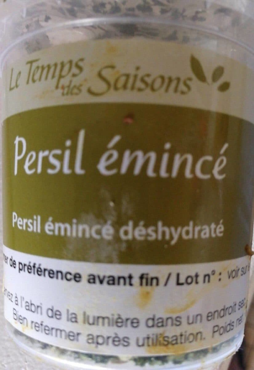 Le Temps des Saisons Persil émincé déshydraté packshot