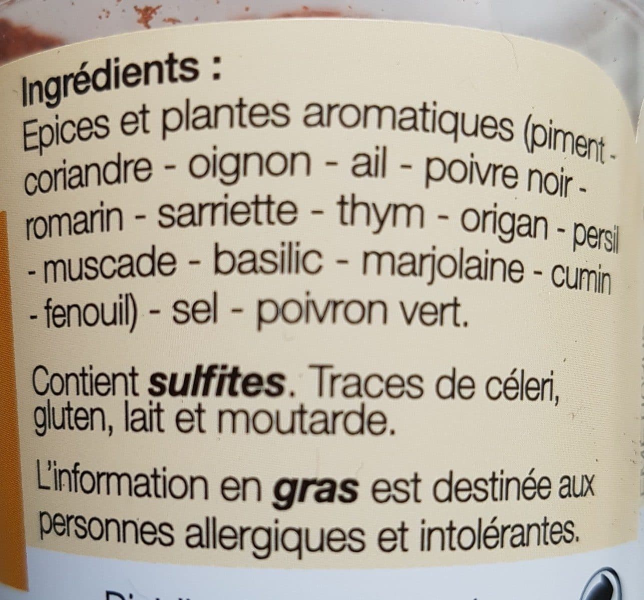 Open Food Facts Mélange orientale packshot