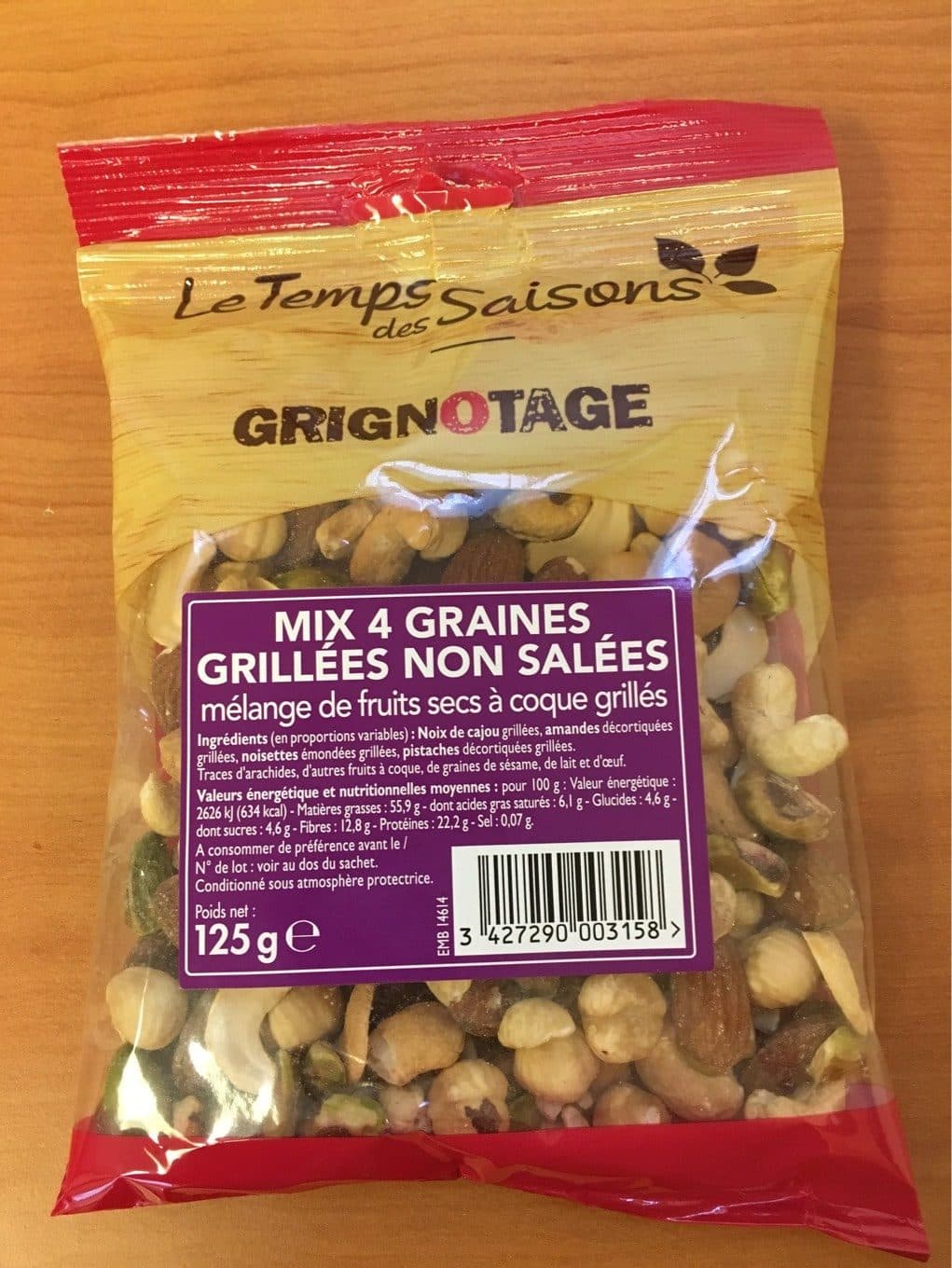 Le Temps Des Saisons Grignotage packshot