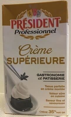 Président Crème supérieur gastronomique packshot