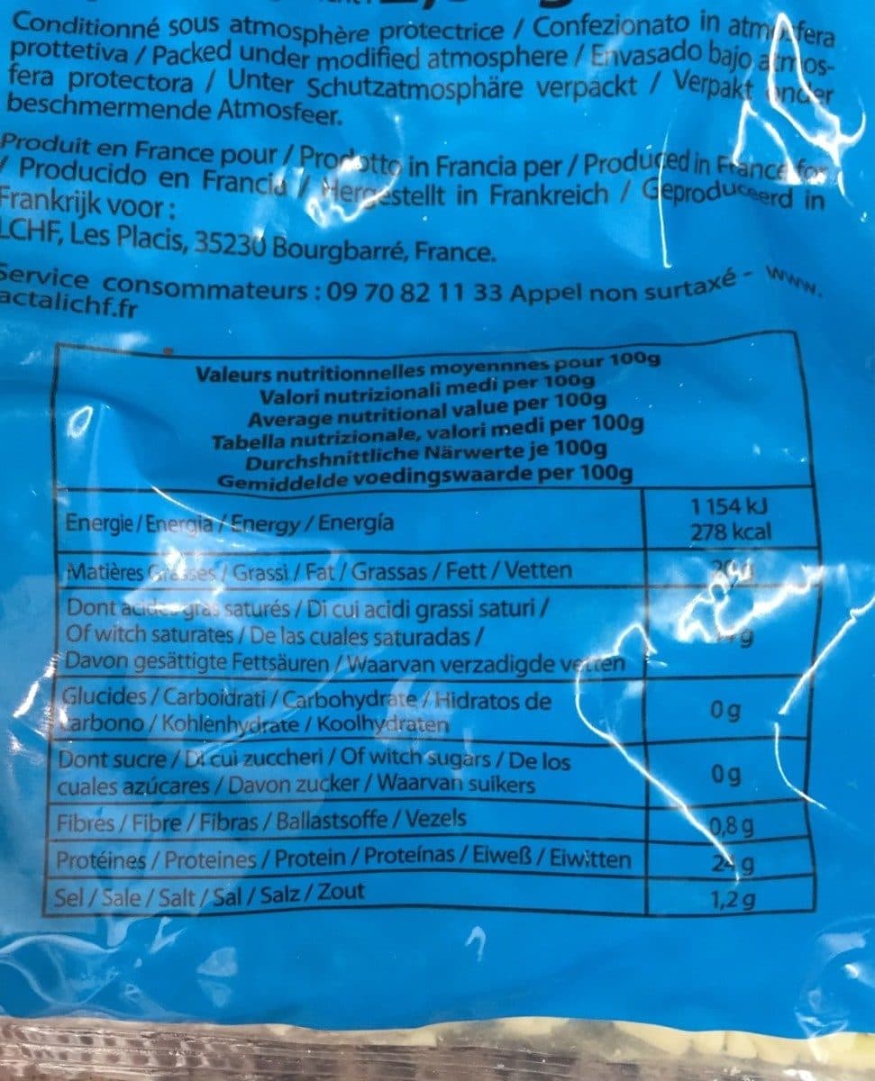 Open Food Facts Mozzarella Brins 20 % packshot