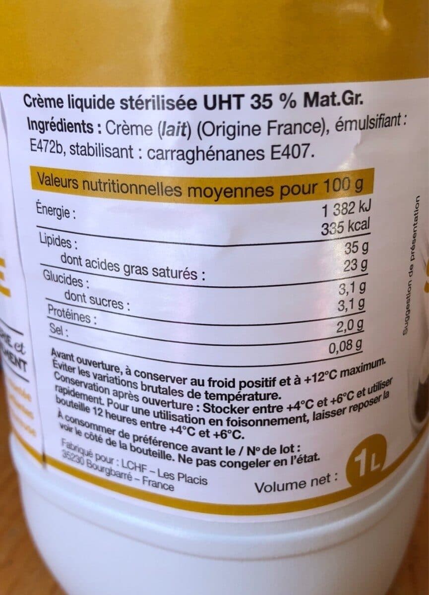 President Crème Supérieure pâtisserie et foisonnement packshot