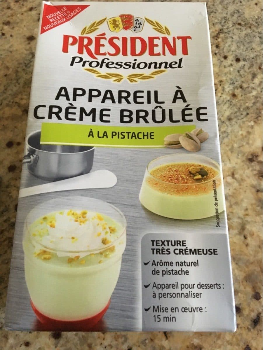 President Crème brûlée à la pistache packshot