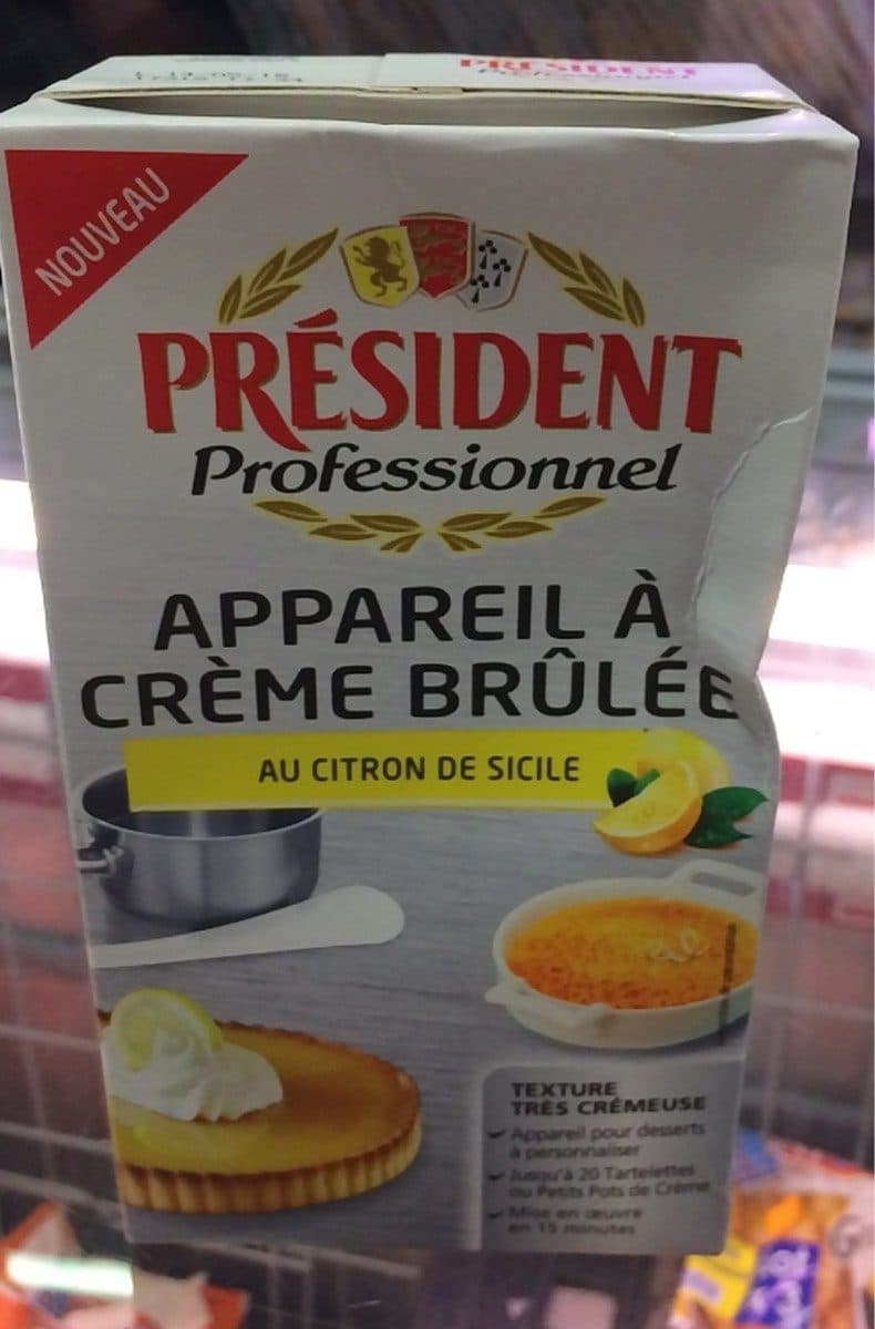 President Préparation Créme Brulée Au Citron 1L packshot
