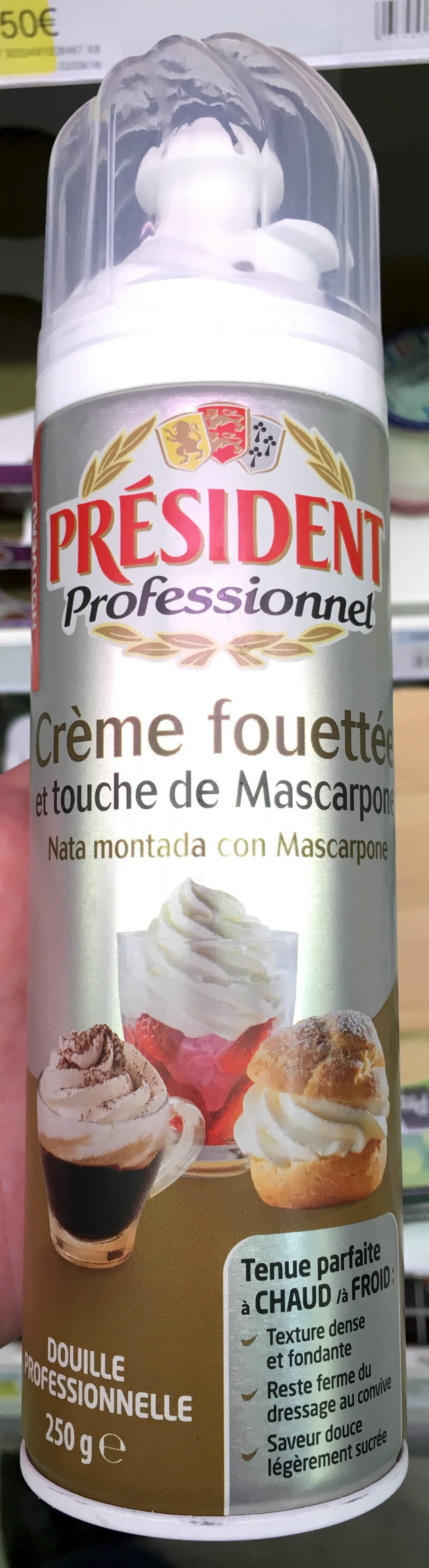 Président Crème fouettée et touche de Mascarpone packshot