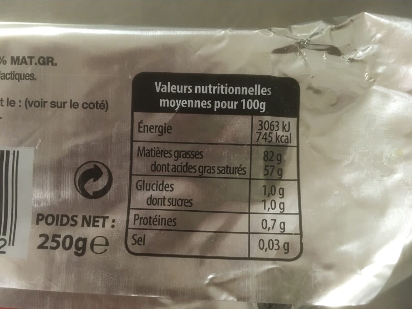 Ker Bihan Beurre Doux Plaquette packshot