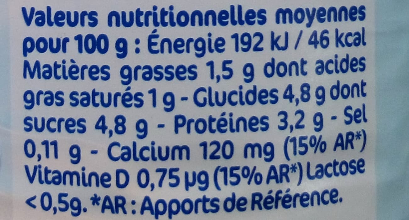 Lactel Matin Léger packshot