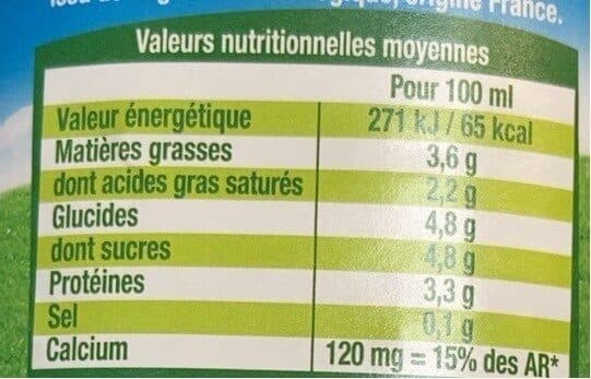 Lactel Lait entier bio packshot